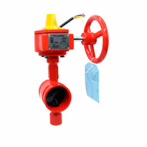 VÁLVULA DE MARIPOSA RANURADA UL/FM PN16 CON REDUCTOR MANUAL