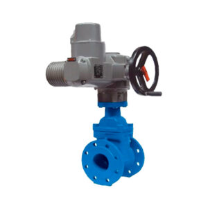 VÁLVULA DE COMPUERTA DE CIERRE ELÁSTICO PN-16 CON ACTUADOR ELÉCTRICO AUMA TRIFÁSICO