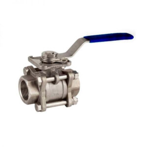 VÁLVULA DE BOLA 3 Pzas. A.INOX AISI-316. PN-63. ROSCA BSP. BRIDA ISO-5211